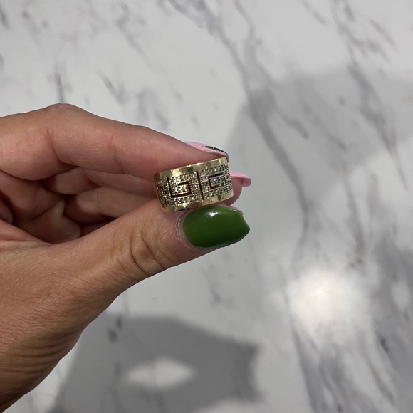 ❌sold❌Versace ring 10k gold with zirconium - Picture 2 of 2